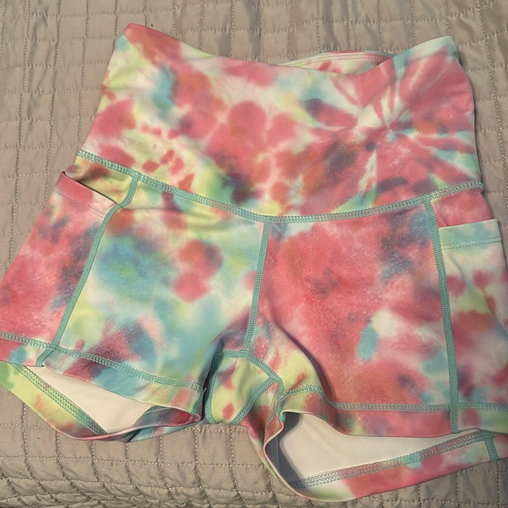 Feed Me Fight Me Tie Dye shorts